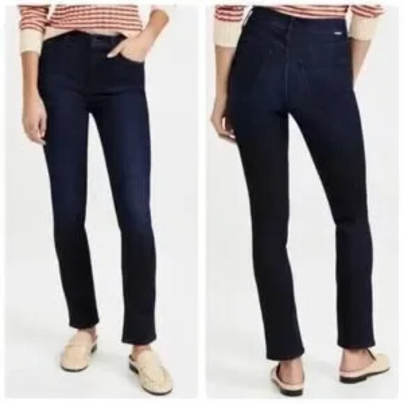 Womens Mother Blue Dark Wash The Mid Rise Dazzler Now or Never Denim Jean 27 - Picture 1 of 14